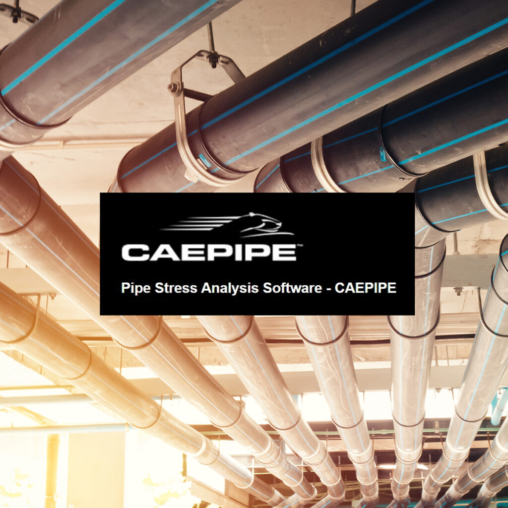 Pipelines on the ceiling with the Caepipe logo.
